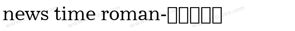 news time roman字体转换